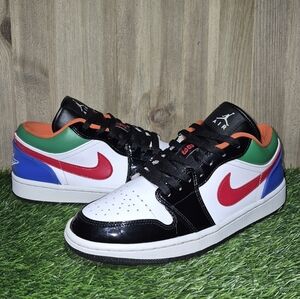 AIR JORDAN 1 LOW "MULTI-COLOR BLACK TOE" Women's Size 10